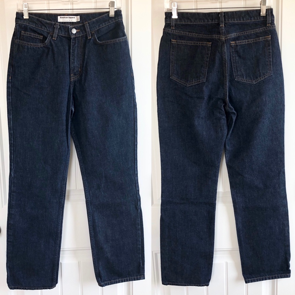 American Apparel dark wash bootcut jeans size 27